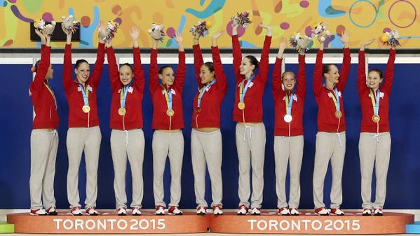 加拿大获得泛美运动会女子花样游泳团体赛冠军