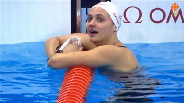 加拿大女将获得女子百米仰泳奥运铜牌
