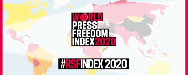 2020年世界新闻自由指数：加拿大第16名，中国倒数第四